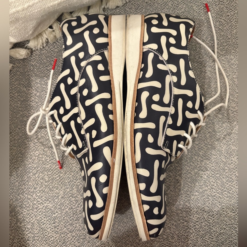 ROLLIE Derby Print X Twisted Star Leather Lace Up Flats - Picture 5 of 8
